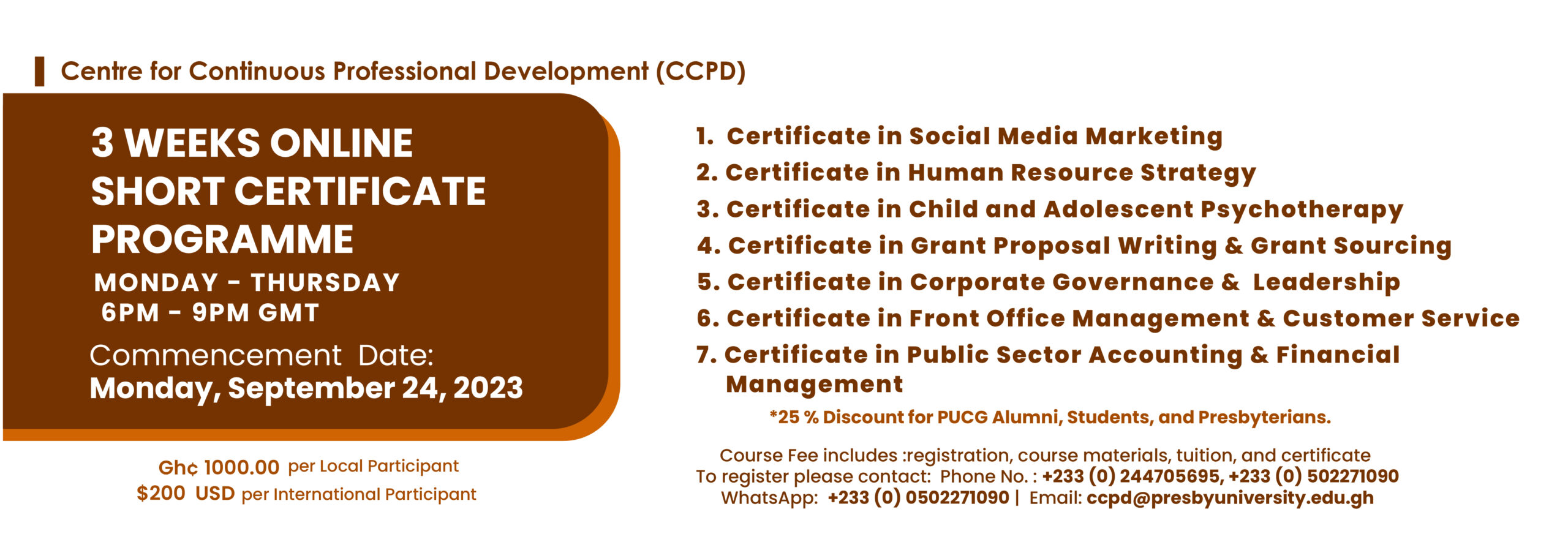 Online Short Certification programme May Edition 23-02